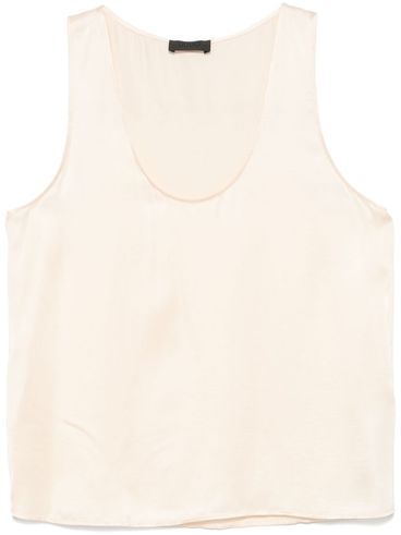 LIU JO - Top in raso con scollo ampio