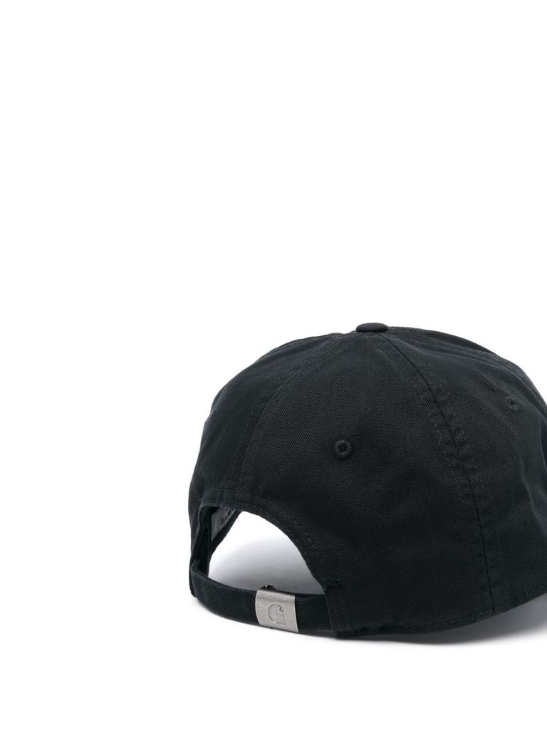 Carhartt Black Cotton Baseball Cap With Logo In Black