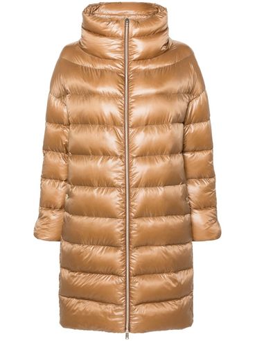 HERNO - Piumino lungo 'Matilde' color cammello