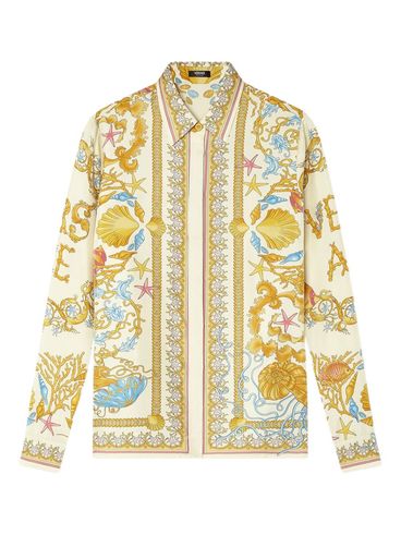 VERSACE - Camicia in seta 'Underwater Barocco'