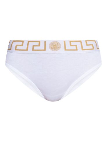 VERSACE - Slip con bordo Greca