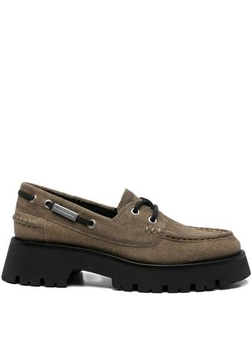 ALEXANDER WANG - Brown platform loafers
