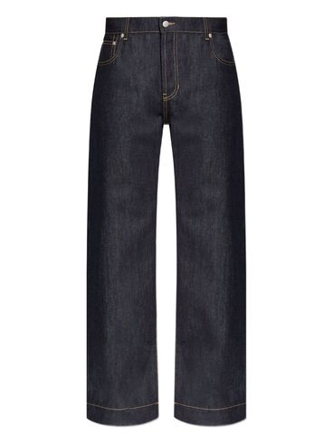 ALEXANDER McQUEEN - Indigo wide-leg jeans