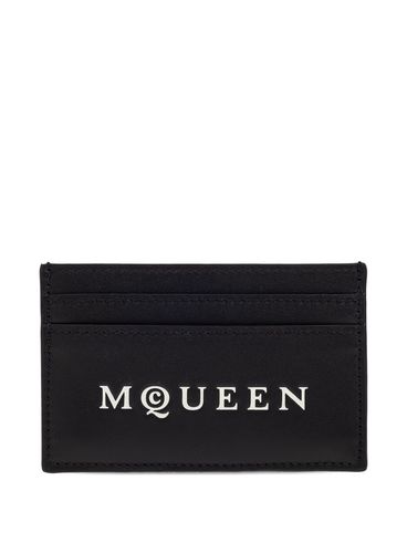ALEXANDER McQUEEN - Portacarte in pelle con stampa