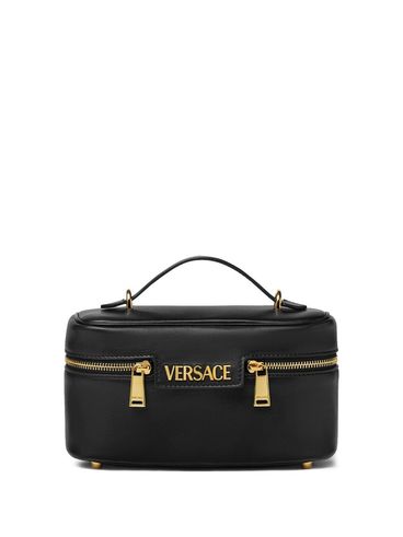 VERSACE - Borsa 'Vanity Versace Tag' in pelle nera