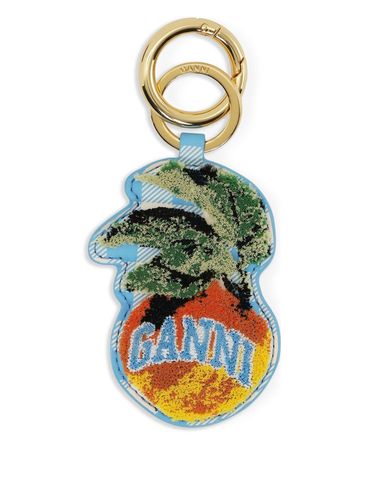 GANNI - Apple-shaped keychain