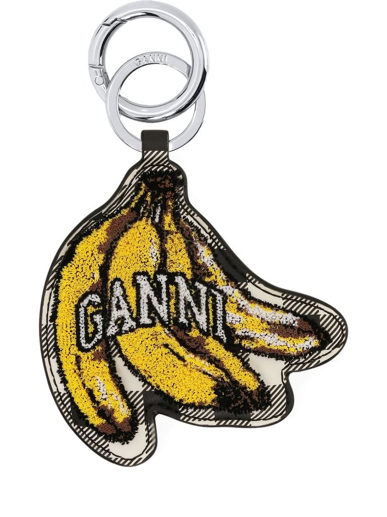 Ganni Banana Bunch-shaped Keychain