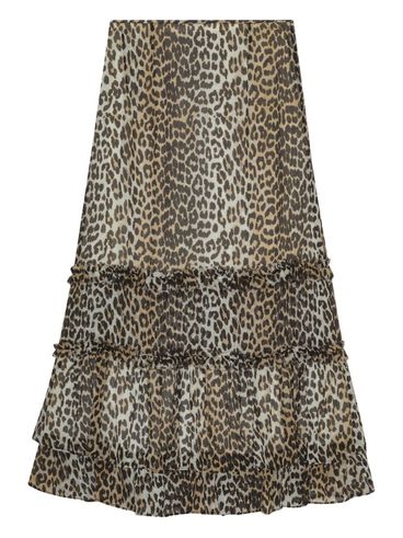 GANNI - Leopard print maxi skirt