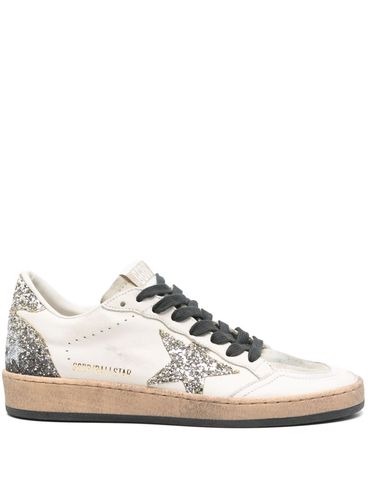 GOLDEN GOOSE - Sneakers 'Ball Star' in white and silver