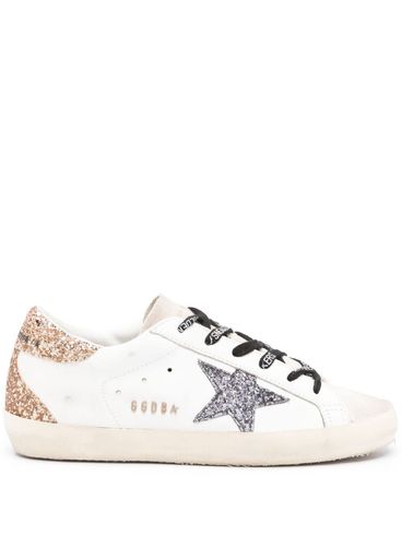 GOLDEN GOOSE - 'Super-Star' sneakers with star and glitter heel