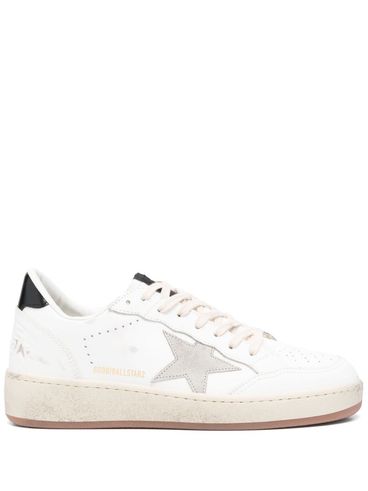GOLDEN GOOSE - Sneakers 'Ball Star' in pelle bianca e nera
