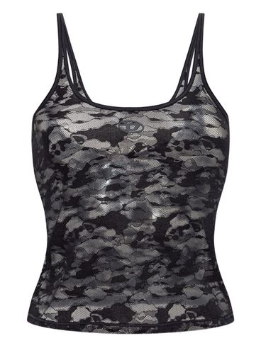 DIESEL - Top 'Kirsten' in pizzo nero