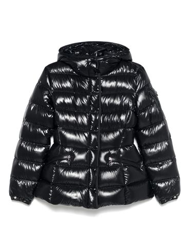 MONCLER - Piumino 'Barante' con cappuccio nero lucido