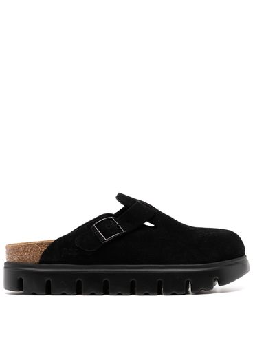 BIRKENSTOCK - 'Boston Chunky' black suede sabot