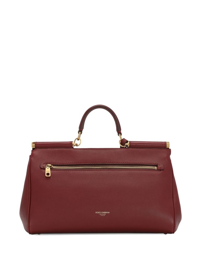 【関税＆送料込み】Dolce & Gabbana Bordeaux 'My Sicily' Ba My Sicily handbag in plongé calfskin in Bordeaux for Women