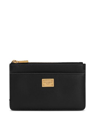 DOLCE & GABBANA - Card holder with zip and tag