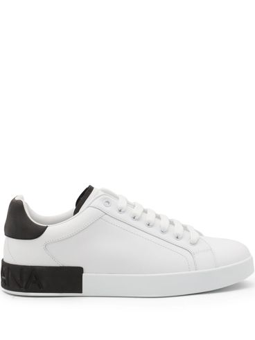 DOLCE & GABBANA - Sneakers 'Portofino' bianche e nere