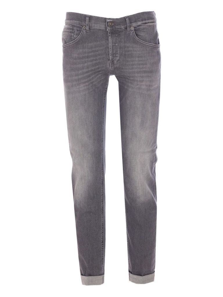 Dondup Slim-fit Gray Denim Jeans In Gray