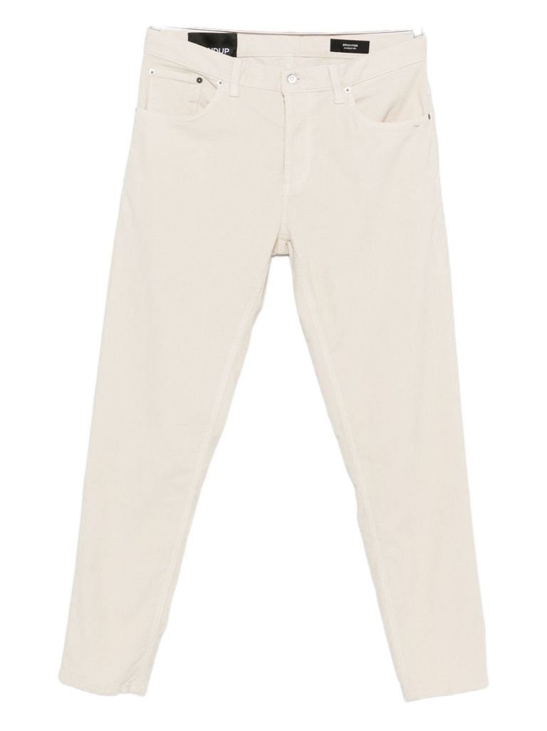 Dondup Natural Straight Leg Jeans In Sand
