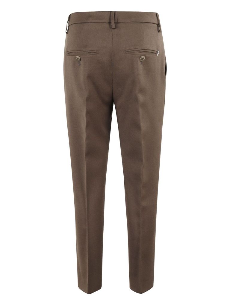 Dondup Nima Button-fastening Trousers In Brown