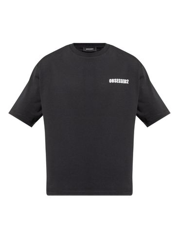 DSQUARED2 - T-shirt nera con stampa