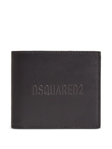 DSQUARED2 - Portafoglio bi-fold nero con logo