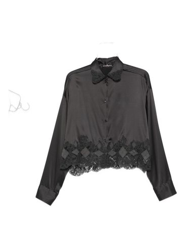 ERMANNO SCERVINO - Camicia in seta con finitura in pizzo