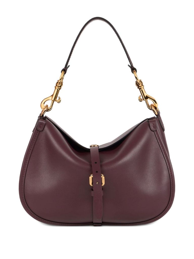 Etro Buckle-fastening Leather Backpack In Red