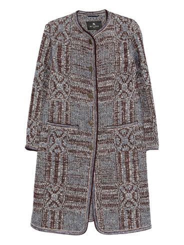ETRO - Cappotto monopetto jacquard