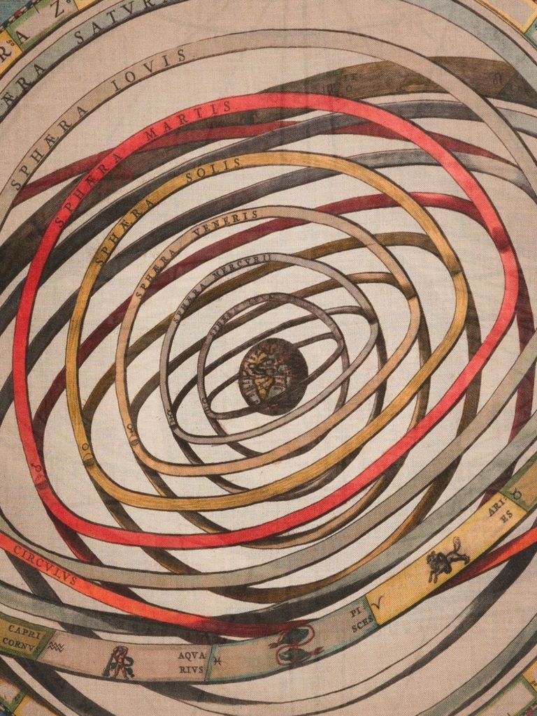 Faliero Sarti Sciarpa 'planet' In Multi