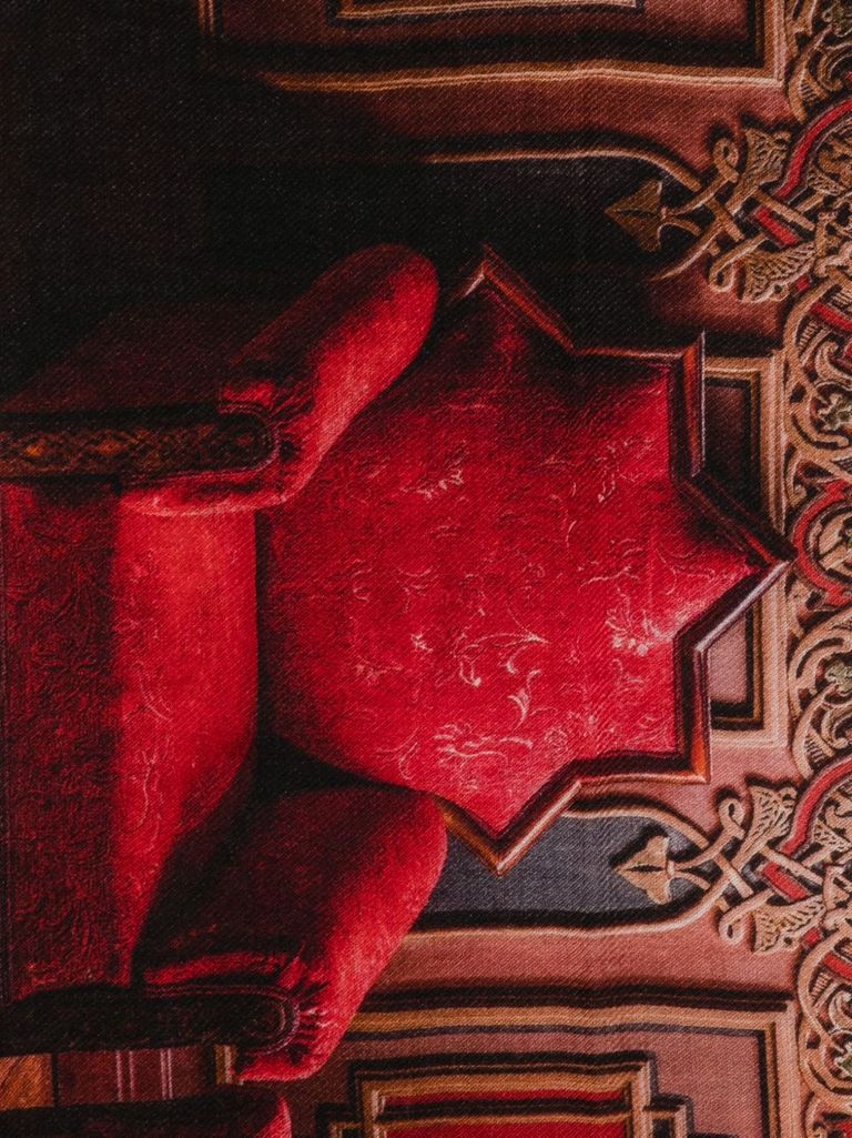 Faliero Sarti Chocolate House Scarf In Red