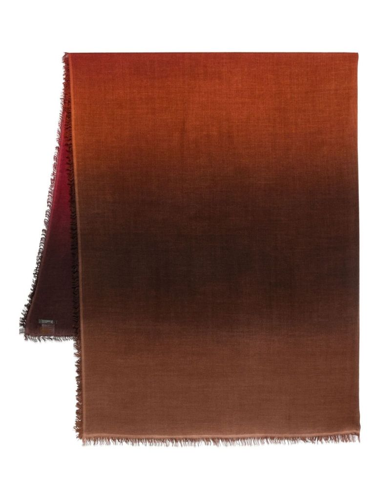 Faliero Sarti Scarf With Blended Effect In Red