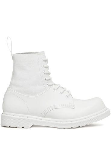 MM6 MAISON MARGIELA - Anfibi stringati 1460 in pelle bianca