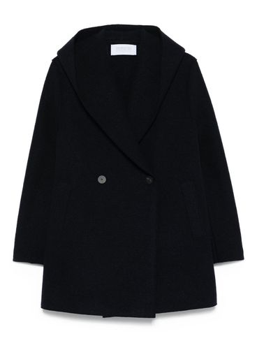 HARRIS WHARF LONDON - Cappotto doppiopetto in lana blu