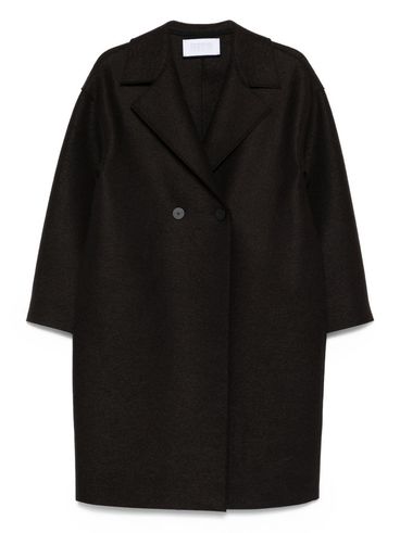 HARRIS WHARF LONDON - Cappotto doppiopetto in lana marrone