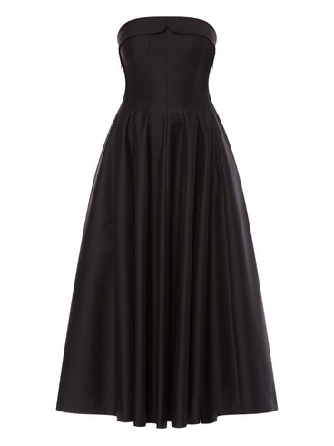 ALBERTA FERRETTI - Abito midi senza spalline con gonna svasata