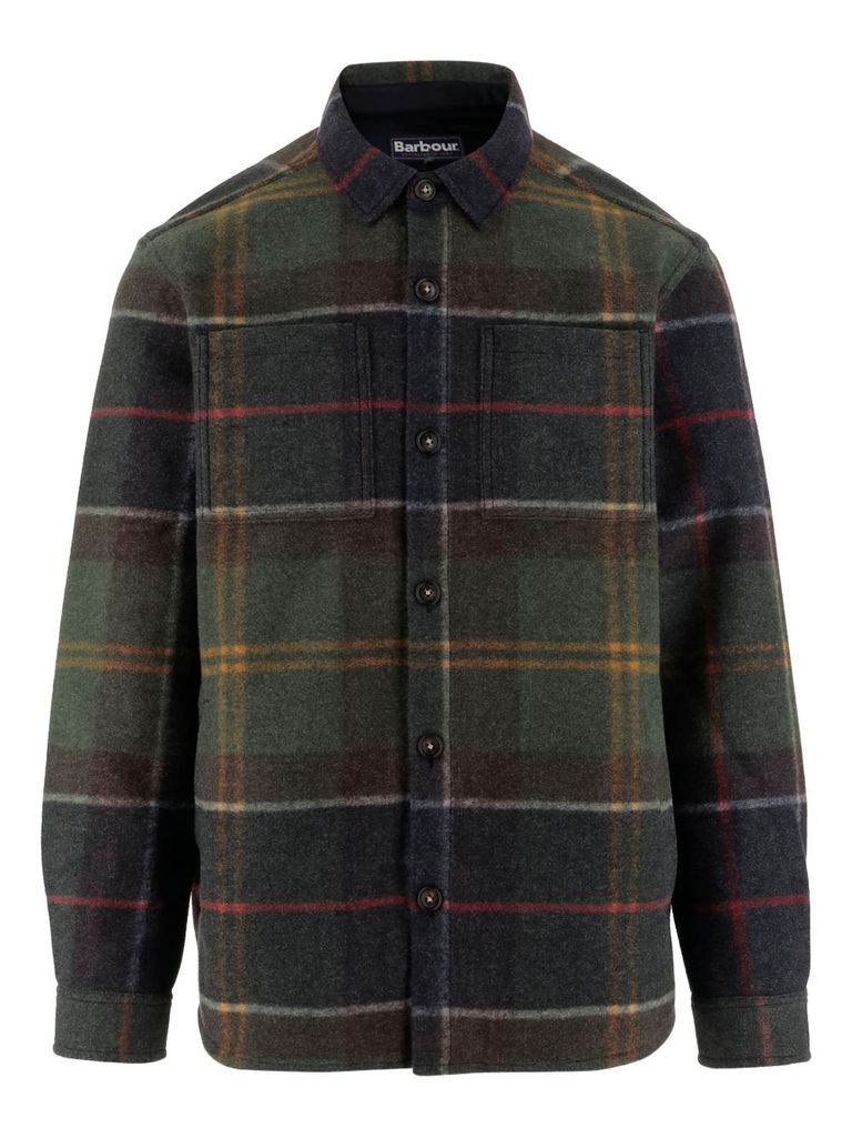Barbour Oversize Shirt With Check Pattern In Green