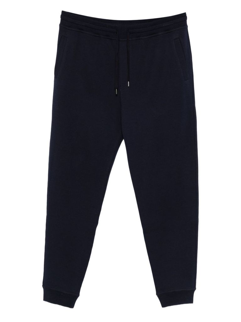 Brunello Cucinelli Blue Drawstring Tracksuit Bottoms In Blue