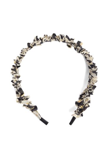 BONPOINT - Ruffled headband with an all-over floral print