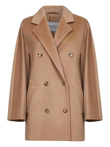 MAX MARA - Cappotto doppiopetto corto '101801'  in beaver di lana