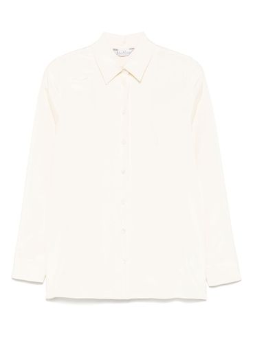 MAX MARA - Camicia 'Avion' in seta elasticizzata avorio