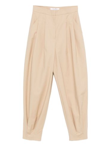 MAX MARA - Pantalone 'Kabuki' in tela di cotone con pinces