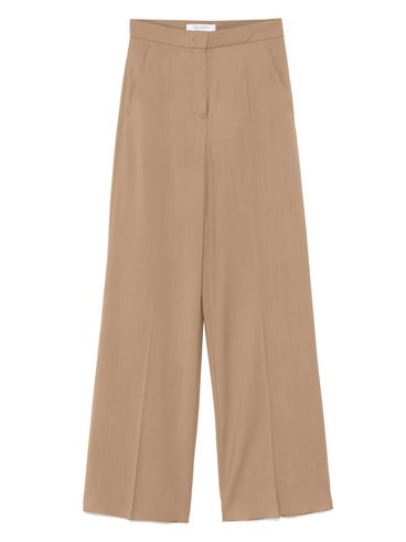 MAX MARA - Pantalone 'Fernet'  in tela di pura lana leggera