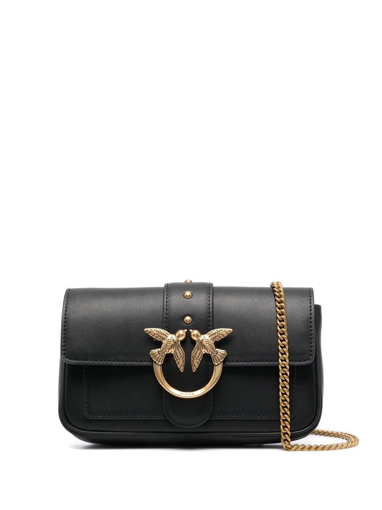Pinko 'love One Pocket' Crossbody Bag In Black