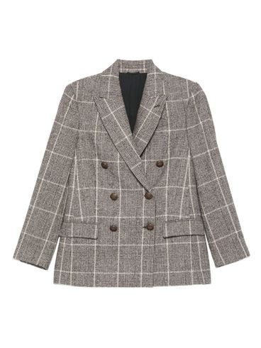 BRUNELLO CUCINELLI - Blazer in Principe di Galles