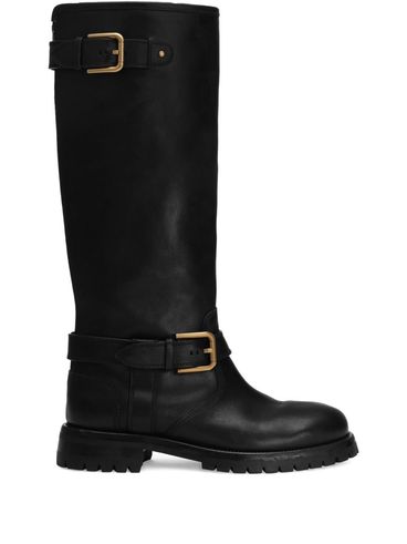 DOLCE & GABBANA - Calfskin biker boots