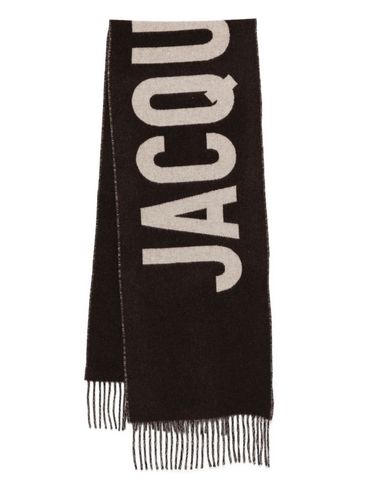 JACQUEMUS - Sciarpa con frange e logo