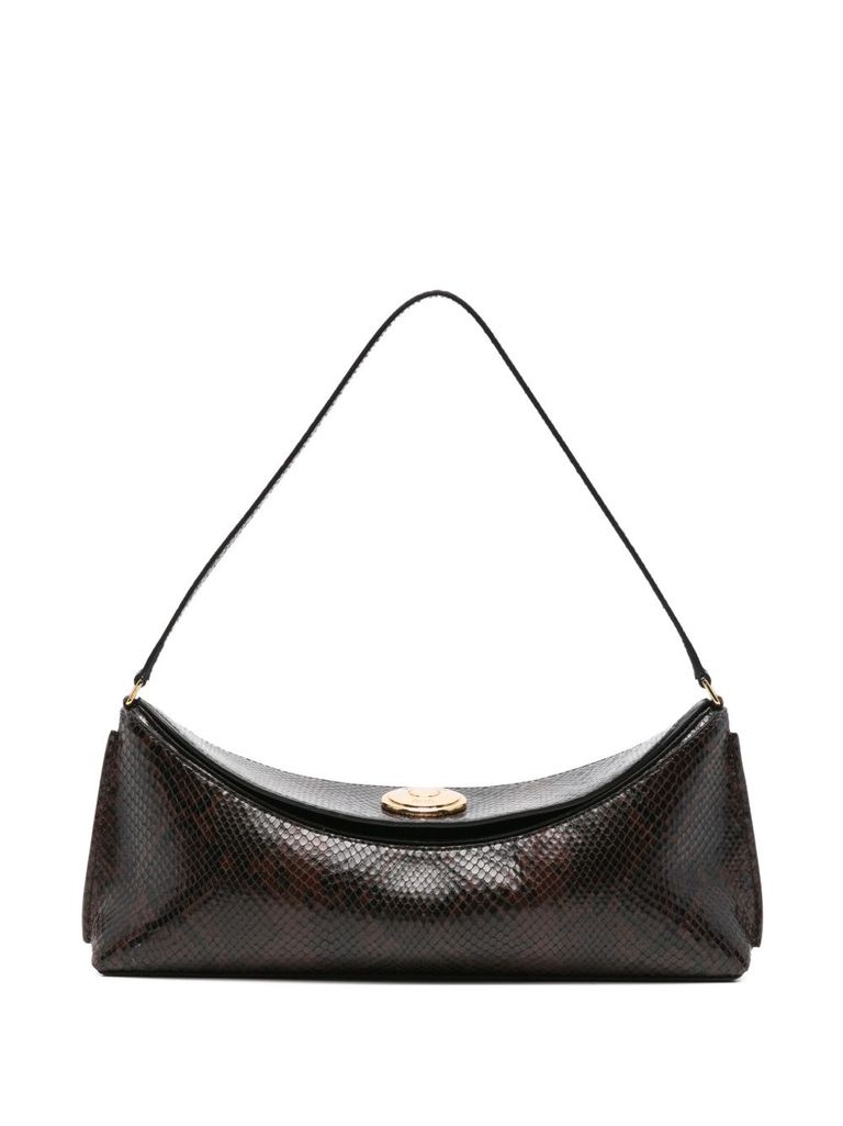 Jacquemus 'pochette Ovalo' Shoulder Bag In Brown