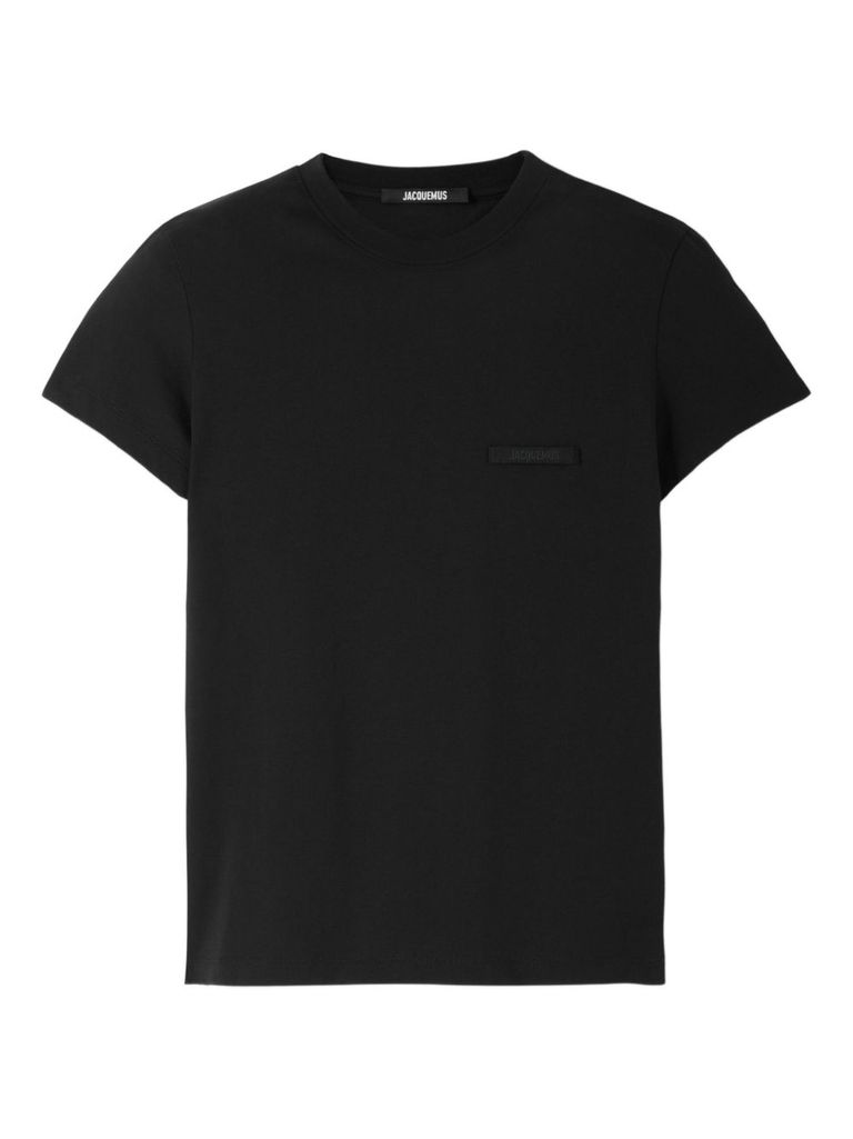Jacquemus Black The Gros Grain Short-sleeve T-shirt In Black