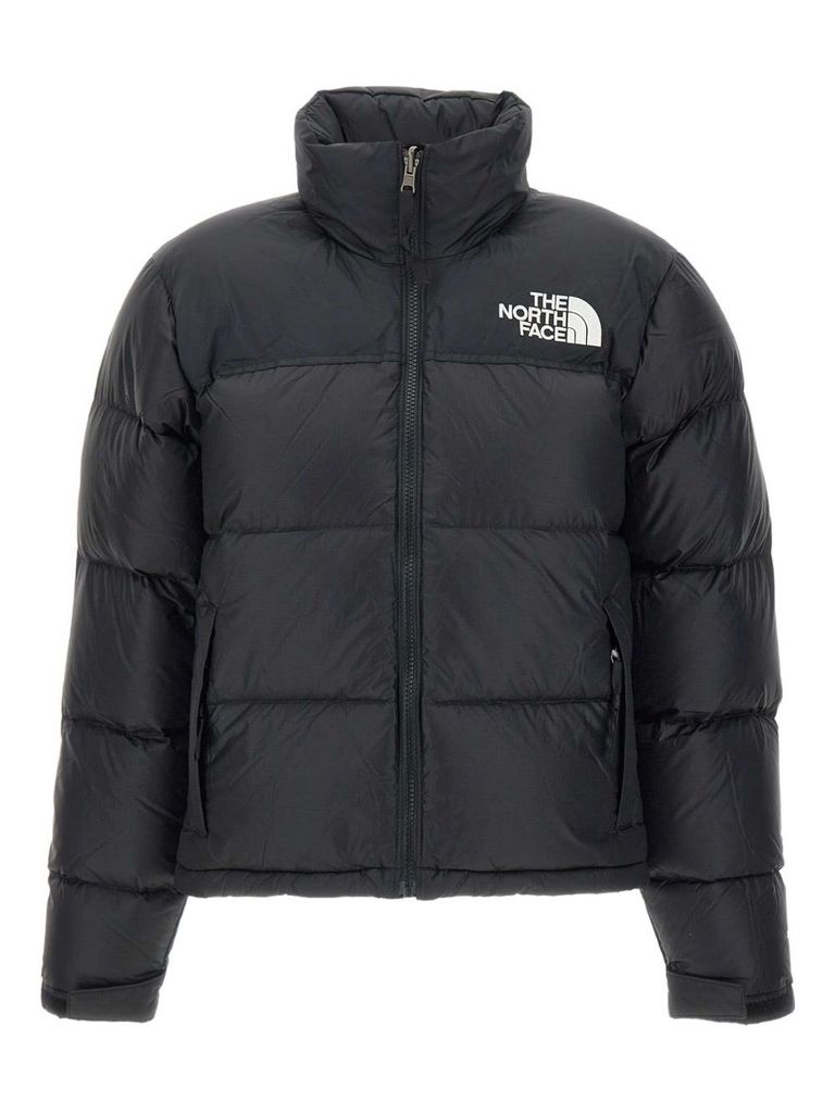 The North Face Ripstop Nylon Nuptse Cropped Down Jacket In Black